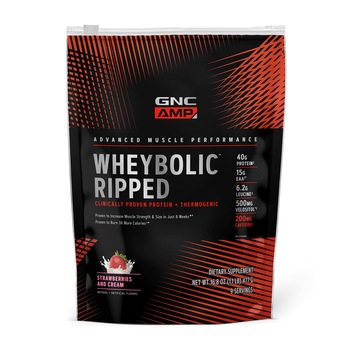 Proteina din Zer GNC AMP Wheybolic™ Ripped cu Aroma de Capsuni, 1166 g Proteina din Zer GNC AMP Wheybolic™ Ripped cu Aroma de Capsuni, 1166 g