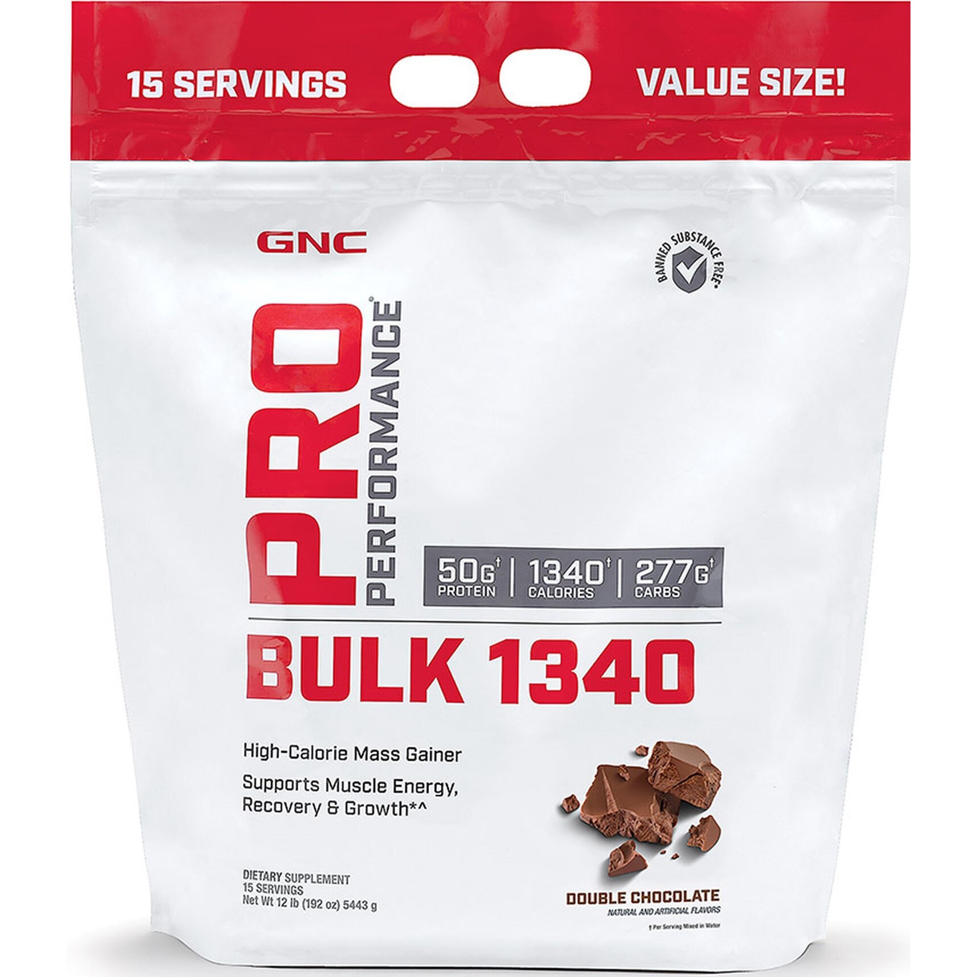 Pro Performance® Bulk 1340 GNC cu Aroma de Ciocolata, 5443 g
