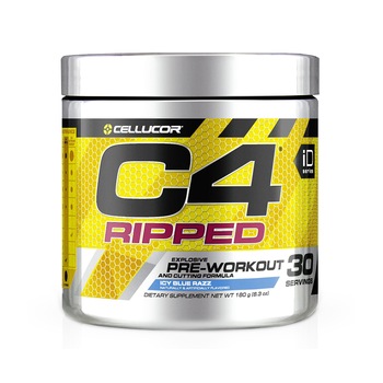 Ripped Pre-Workout Cellucor® C4®, cu Aroma de Icy Blue Razz, 180 g Ripped Pre-Workout Cellucor® C4®, cu Aroma de Icy Blue Razz, 180 g