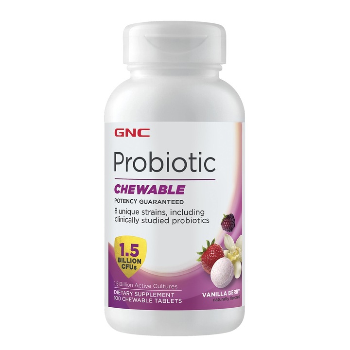 Probiotic Chewable GNC 1.5 Billion CFUs, 100 tb