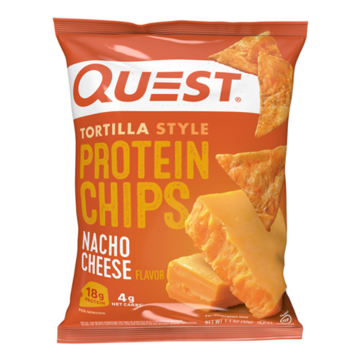Quest® Tortilla Style Protein Chips, Chipsuri Tortilla, cu Aroma de Branza Nacho, 32 g
