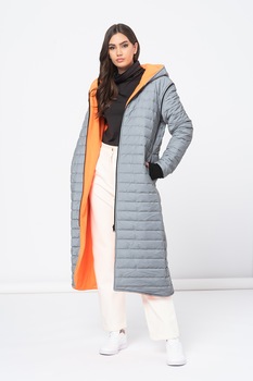 Amazing, Geaca reversibila cu maneci detasabile, Gri/Portocaliu Amazing, Geaca reversibila cu maneci detasabile, Gri/Portocaliu