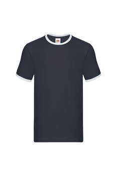 Tricou Fruit of the Loom, Ringer, Bumbac, Gri/Alb, Gri/Alb Tricou Fruit of the Loom, Ringer, Bumbac, Gri/Alb, Gri/Alb