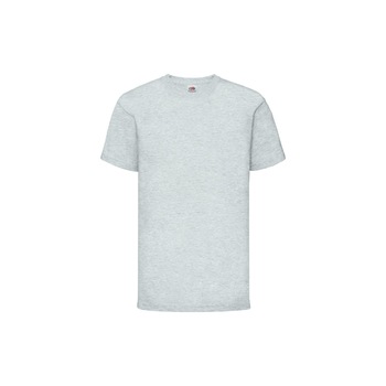 Tricou Fruit of the Loom Valueweight, Bumbac, Gri deschis, 14-15 Ani Tricou Fruit of the Loom Valueweight, Bumbac, Gri deschis, 14-15 Ani