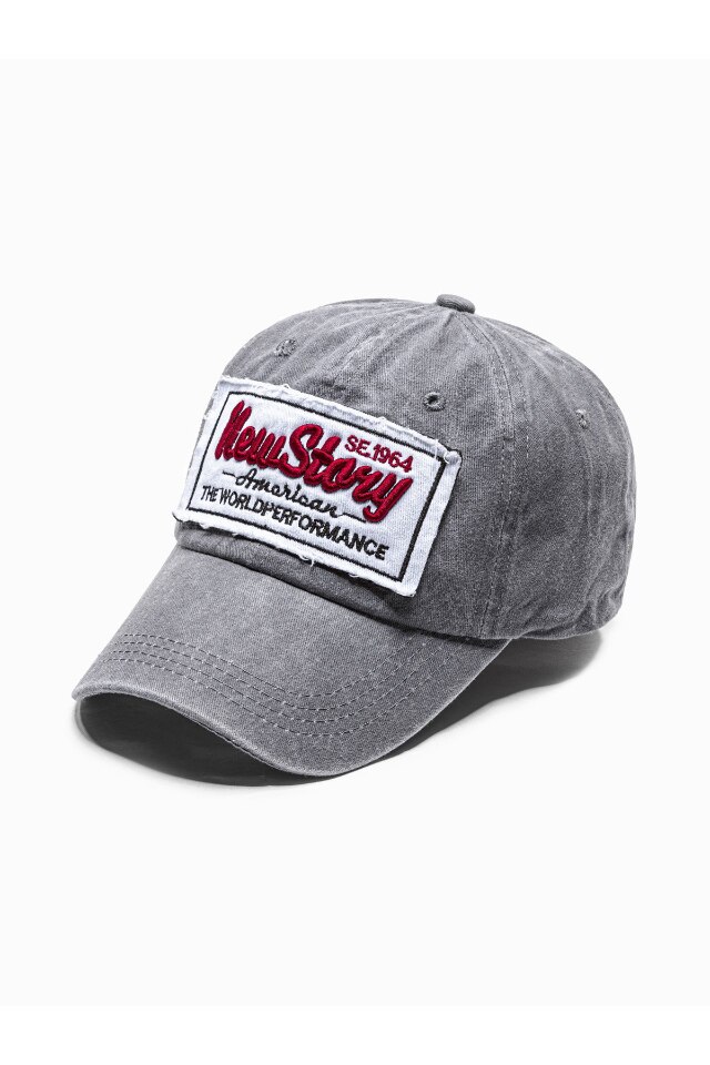 Sapca reglabila pentru barbati, Ombre, H093, Bumbac, 54-59 cm, Gri