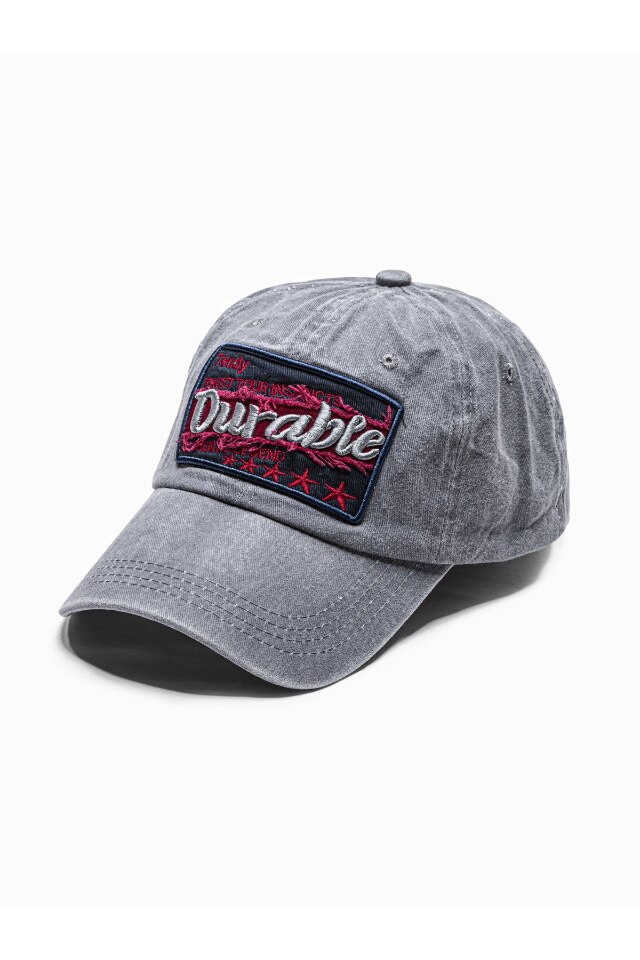 Sapca reglabila pentru barbati, Ombre, H075, Bumbac, 54-59 cm, Gri