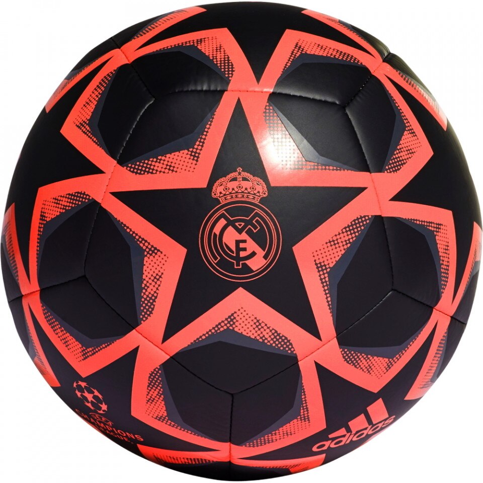 Minge fotbal Adidas Real Madrid Club, negru/portocaliu, 5