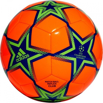 Minge fotbal Adidas Finale 22 Pyrostorm Club, portocaliu/bleumarin, 5 Minge fotbal Adidas Finale 22 Pyrostorm Club, portocaliu/bleumarin, 5