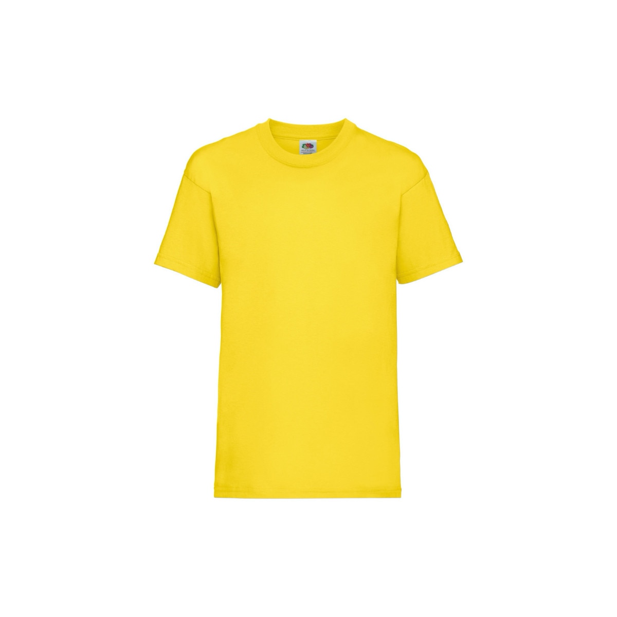 Tricou Fruit of the Loom Valueweight, Bumbac, Galben, 7-8 Ani