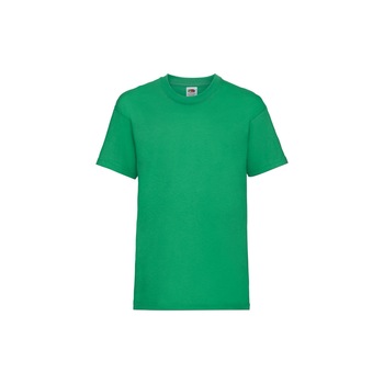Tricou Fruit of the Loom Valueweight, Bumbac, Verde, 12-13 Ani Tricou Fruit of the Loom Valueweight, Bumbac, Verde, 12-13 Ani