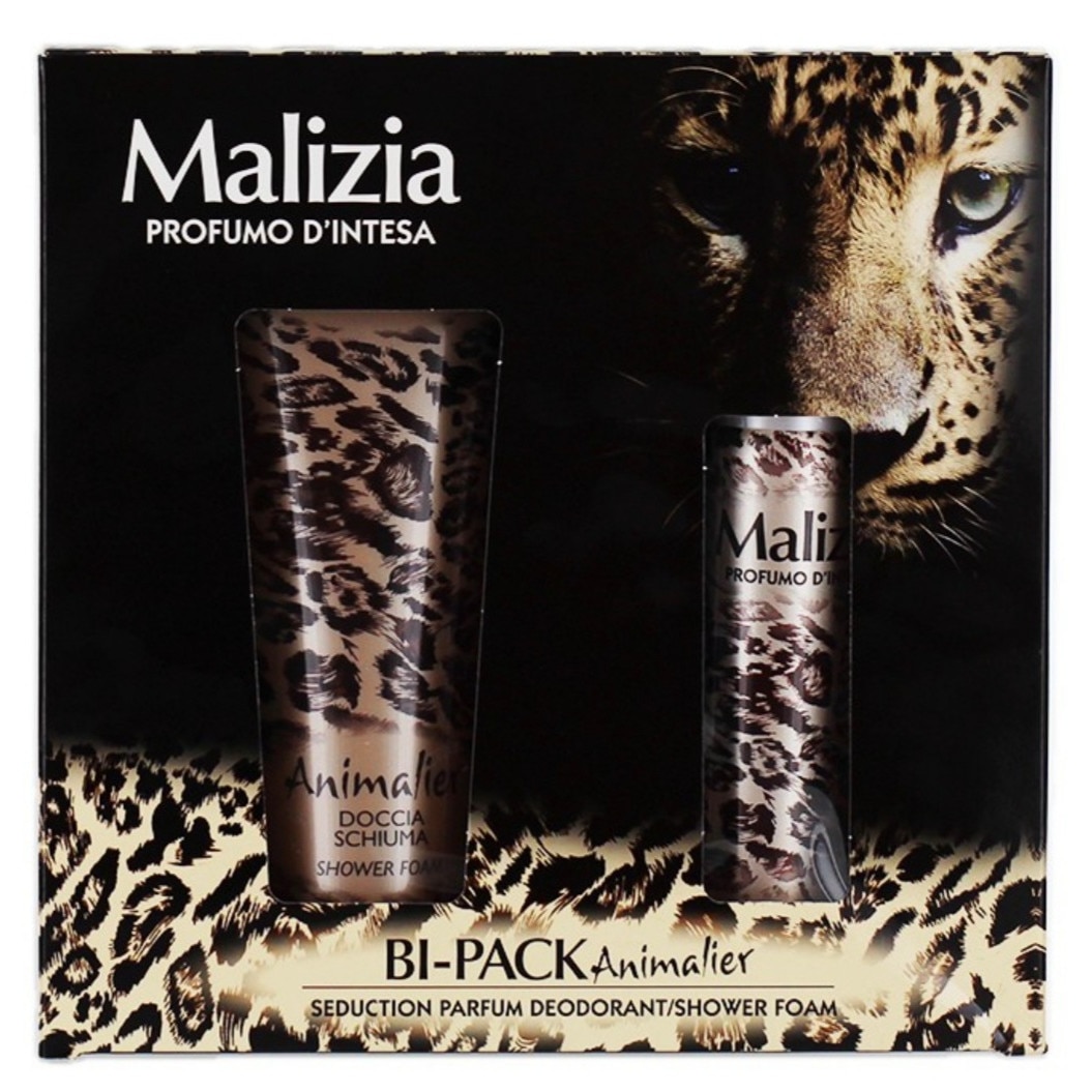 Set cadou, Deodorant / Gel dus ,Malizia Animalier,deo 100 ml / gel de dus 250 ml