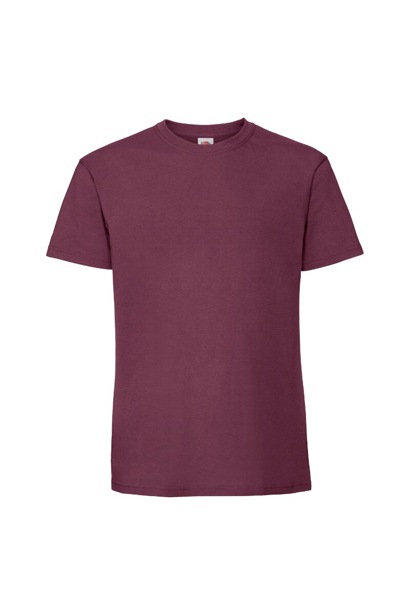 Tricou Fruit of the Loom, Ringspun, Bumbac, Visiniu, Visiniu