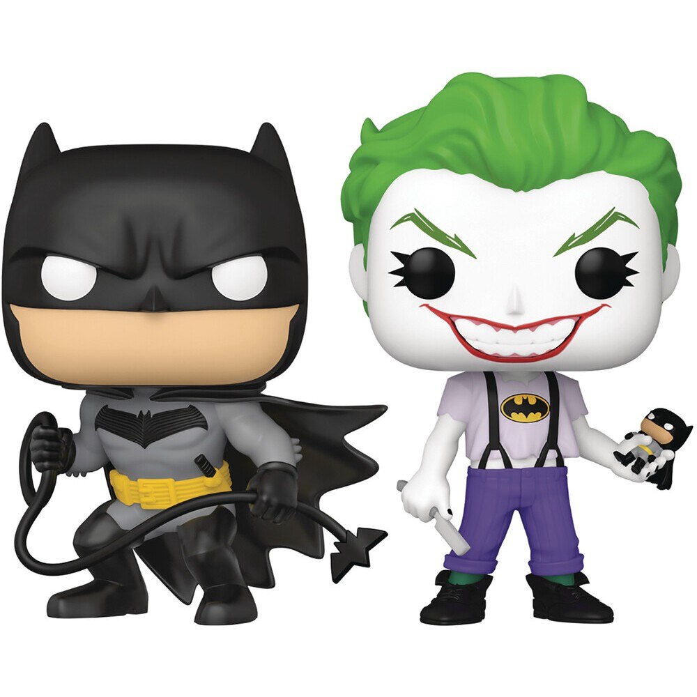 Set 2 Figurine SDCC 2021 Pop DC Batman White Knight Batman/Joker Px