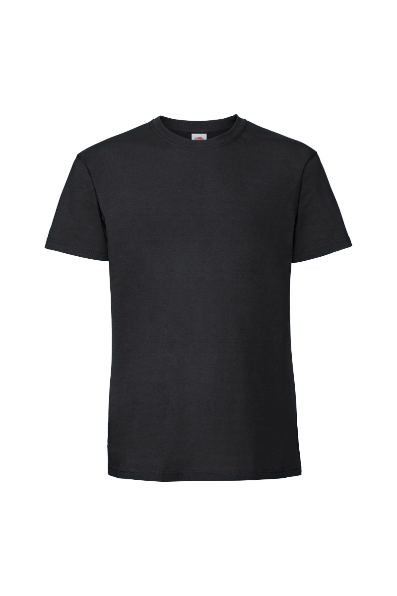 Tricou Fruit of the Loom, Ringspun, Bumbac, Negru, Negru