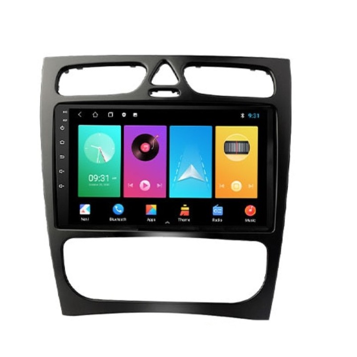 Мултимедия с навигация ZT, за MERCEDES C, GLK, W203, W209, W210, W168 2002-2005, Android, 4+1+16