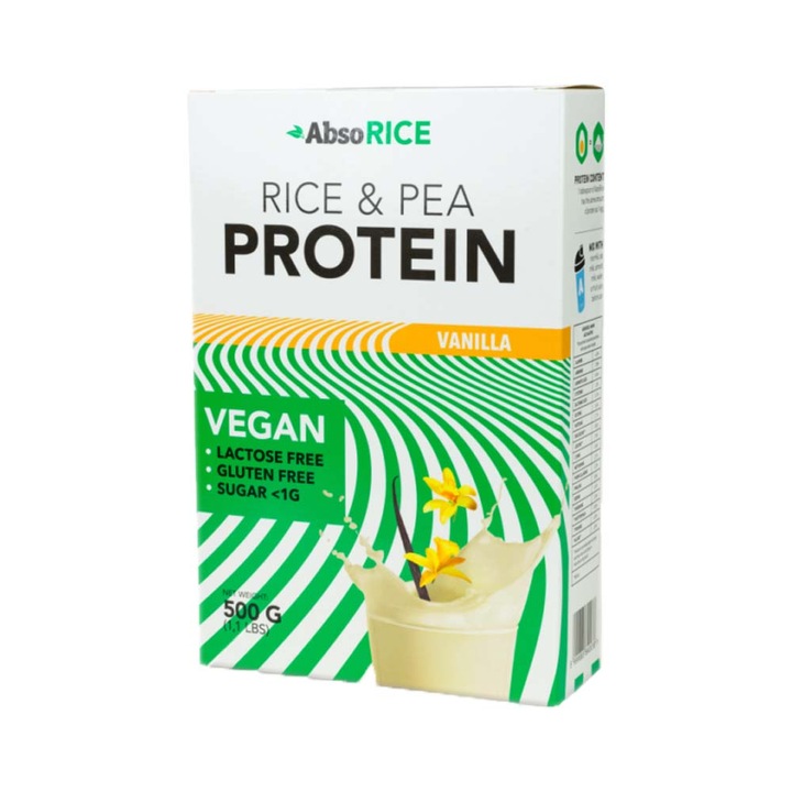 AbsoRICE protein 500g - Vanília vegán fehérjepor