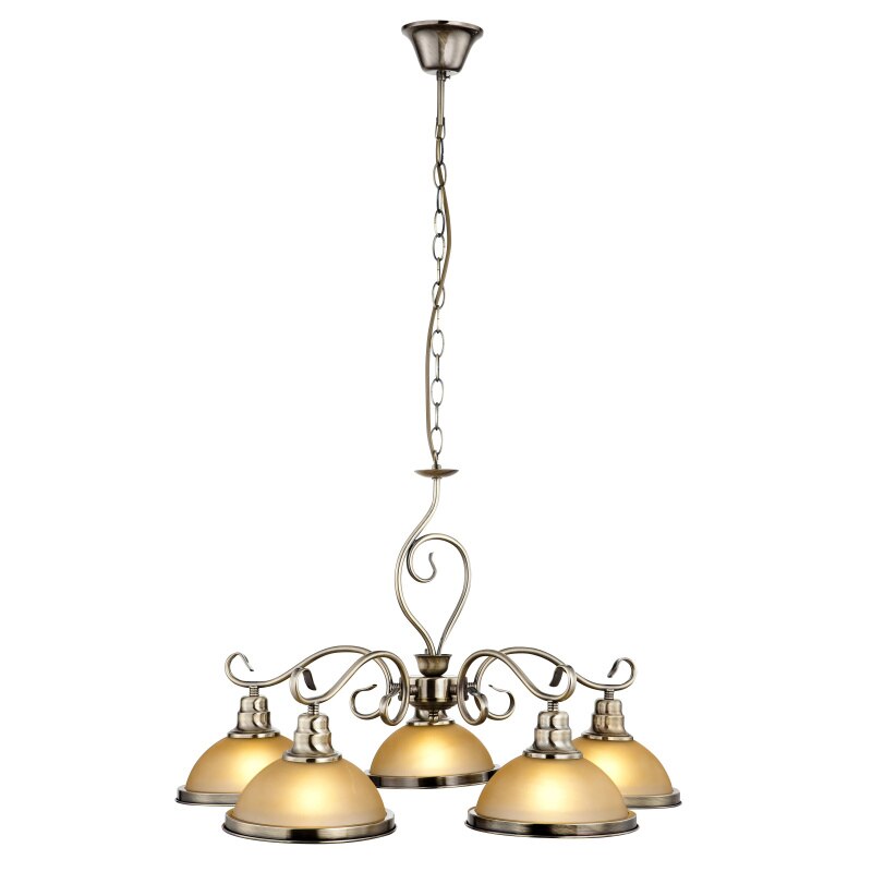 Pendul Sassari Globo, 6905-5, Alama antichizata, 5xE27