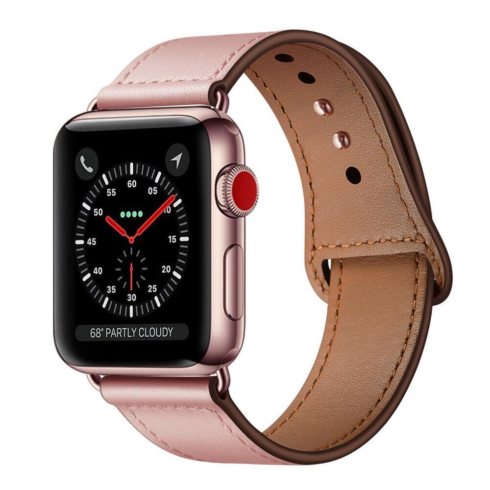 Curea piele Smartech compatibila Apple Watch versiune 1/2/3/4/5/6 (42/44mm) V2