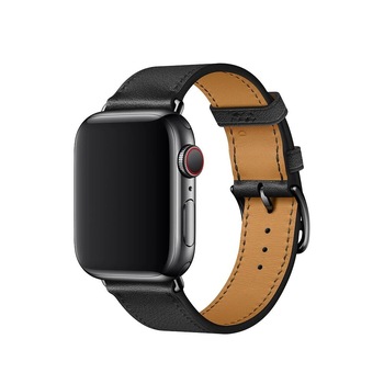 Curea piele Smartech compatibila Apple Watch versiune 1/2/3/4/5/6 (38/40mm) V7 Curea piele Smartech compatibila Apple Watch versiune 1/2/3/4/5/6 (38/40mm) V7