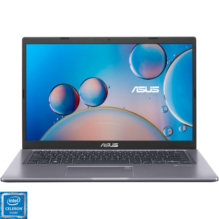 Лаптоп Ultrabook ASUS X415MA, Intel® Celeron® N4020, 14", Full HD, RAM 4GB, 256GB SSD, Intel® UHD Graphics 600, No OS, Slate Grey