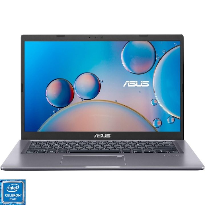Лаптоп Ultrabook ASUS X415MA, Intel® Celeron® N4020, 14, Full HD, RAM 4GB, 256GB SSD, Intel® UHD Graphics 600, No OS, Slate Grey