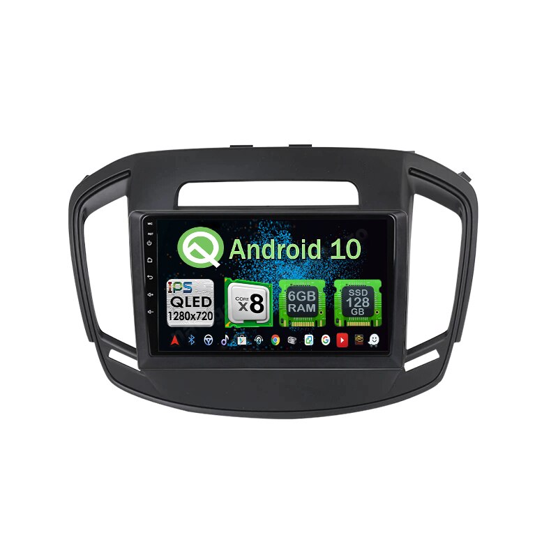 Navigatie Carplay Android 10 Insignia 2014+ Octa Core 6GB Ram 128GB SSD Ecran 9 inch NAVD-US91056