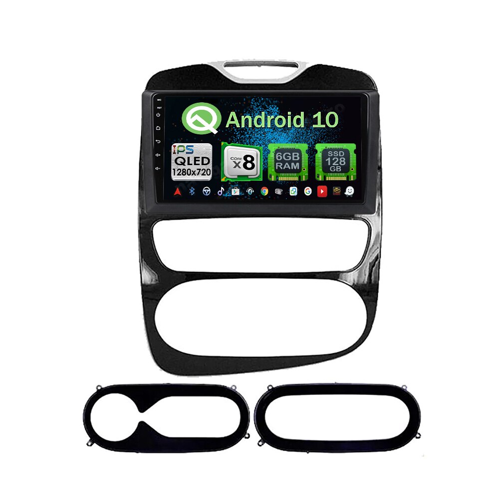 Navigatie Carplay Android 10 Renault CLIO 2016-2018 Octa Core 6GB Ram 128GB SSD Ecran 9 inch NAVD-US91016