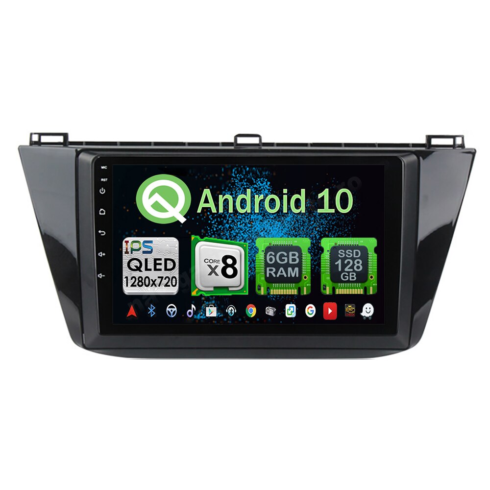 Navigatie Carplay Android 10 VW Tiguan 2017 Octa Core 6GB Ram 128GB SSD Ecran 9 inch NAVD-US91027