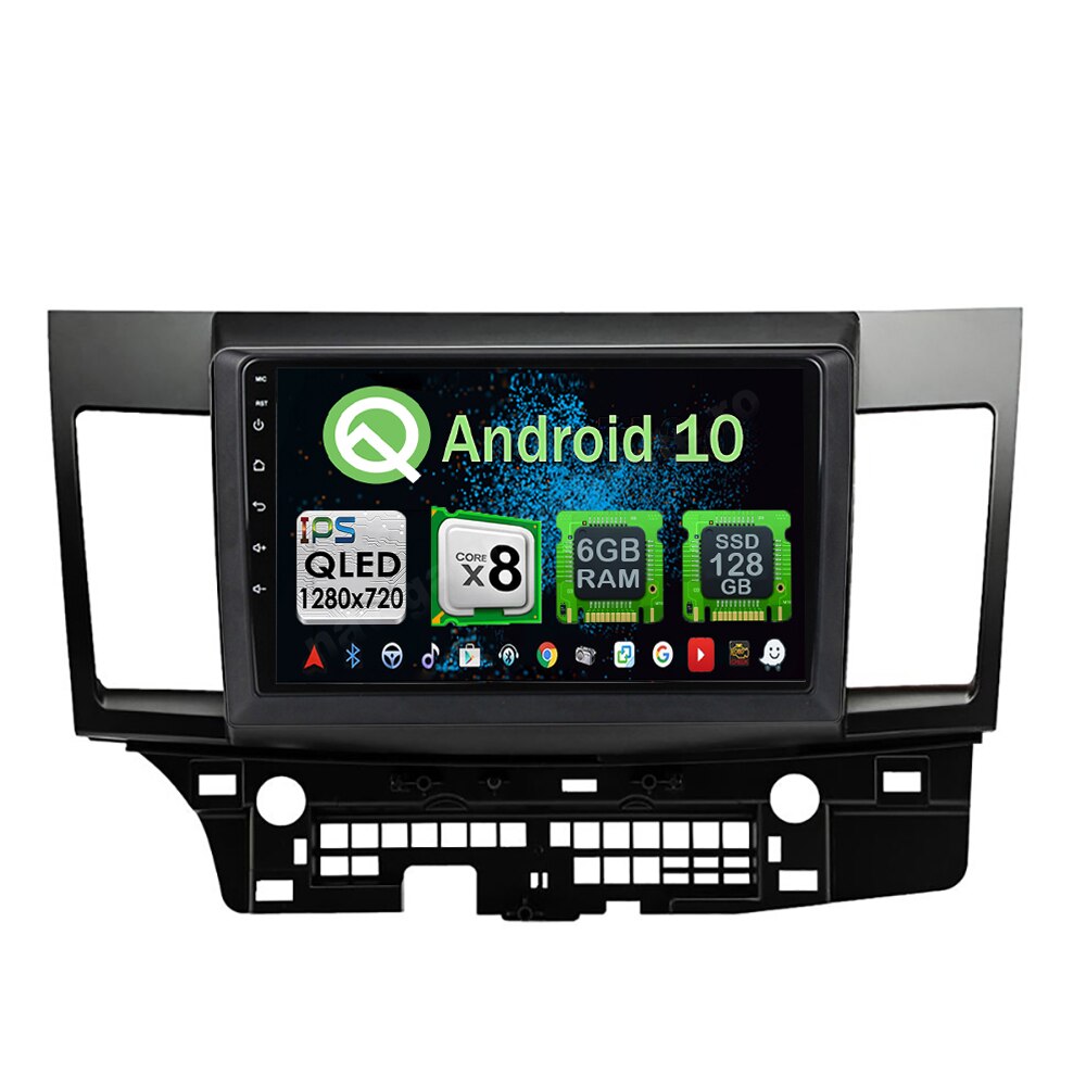 Navigatie Carplay Android 10 Mitsubishi LANCER 2010-201 Octa Core 6GB Ram 128GB SSD Ecran 9 inch NAVD-US91023