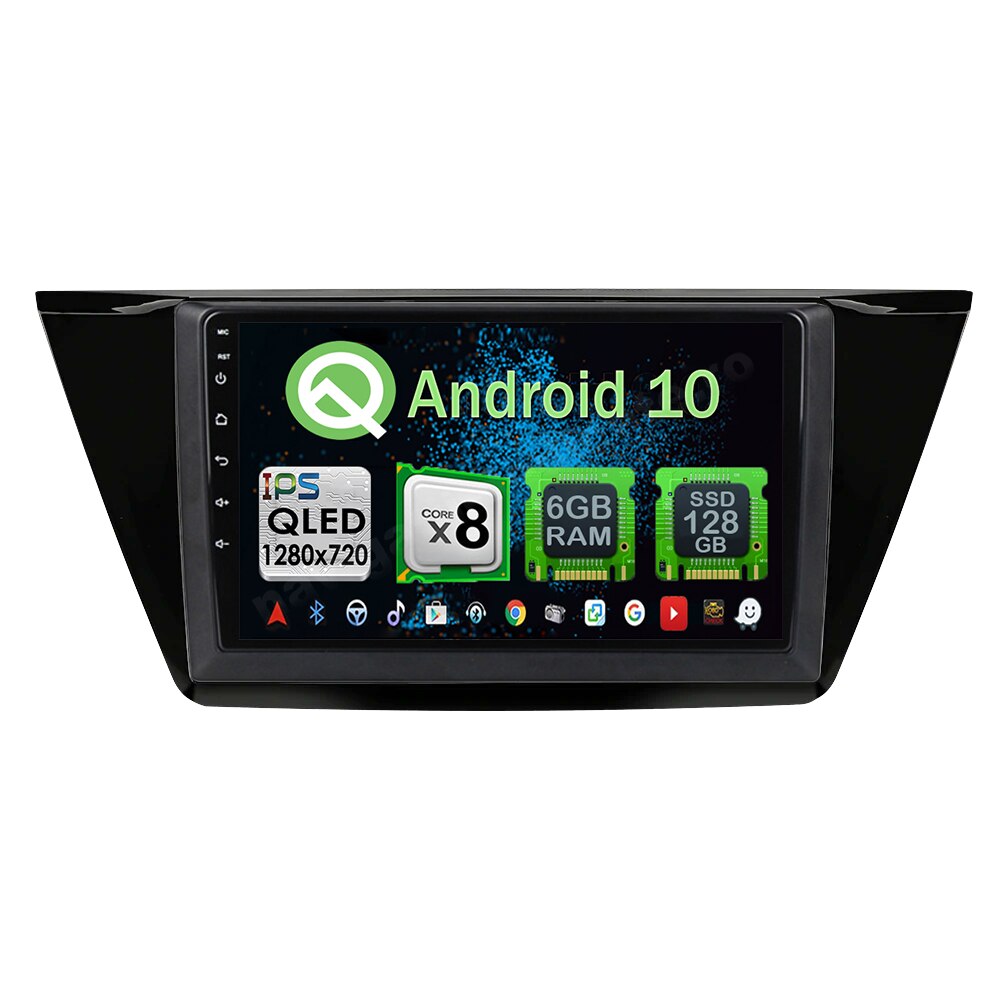 Navigatie Carplay Android 10 VW Touran 2016 Octa Core 6GB Ram 128GB SSD Ecran 9 inch NAVD-US91014