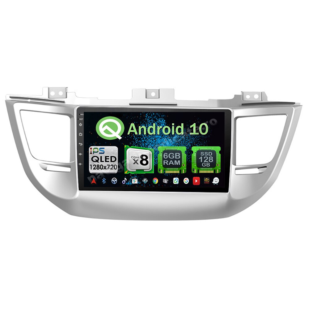 Navigatie Carplay Android 10 Hyundai Tucson 2014- 2018 Octa Core 6GB Ram 128GB SSD Ecran 9 inch NAVD-US9031