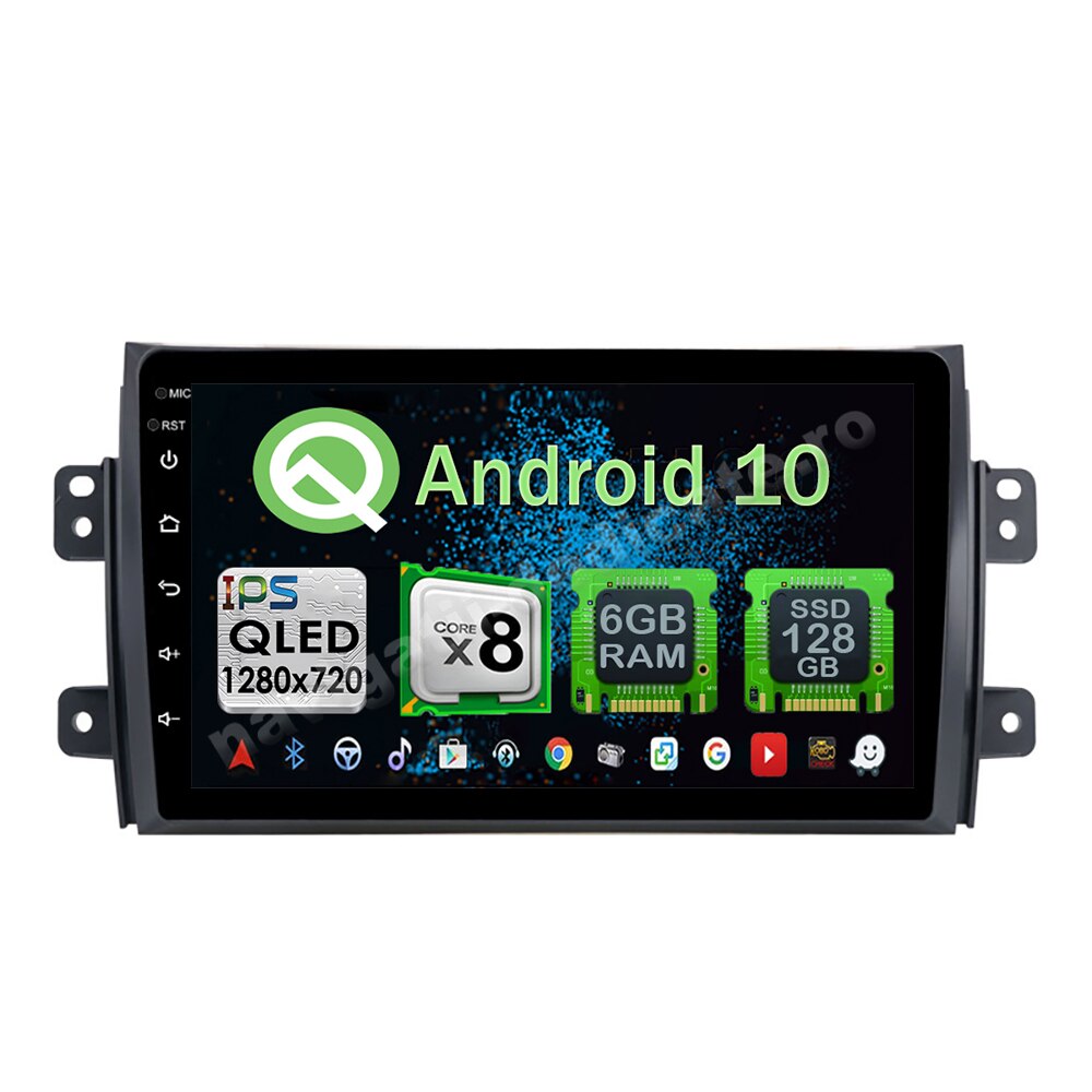 Navigatie Carplay Android 10 Suzuki SX4 Octa Core 6GB Ram 128GB SSD Ecran 9 inch NAVD-US9009