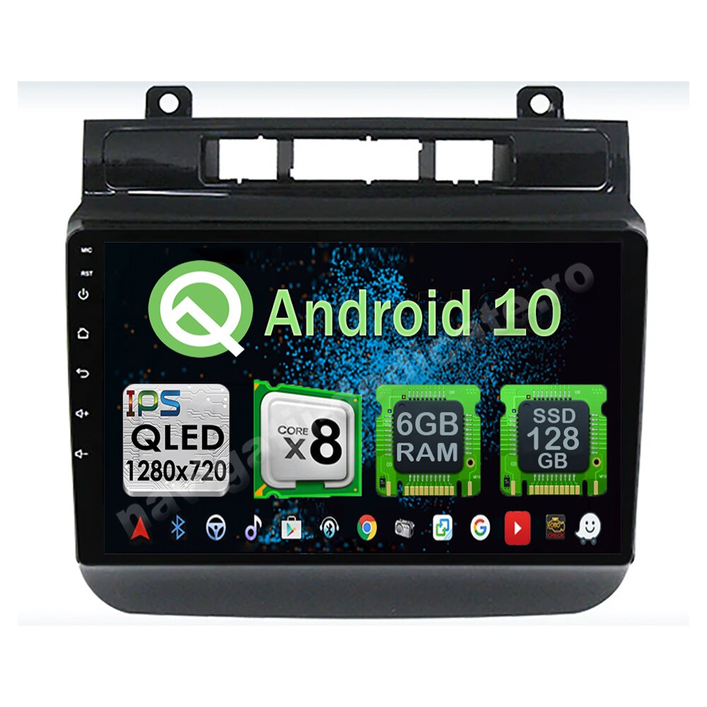 Navigatie Carplay Android 10 Vw Touareg 2011-2017 Octa Core 6GB Ram 128GB SSD Ecran 9 inch NAVD-US9001