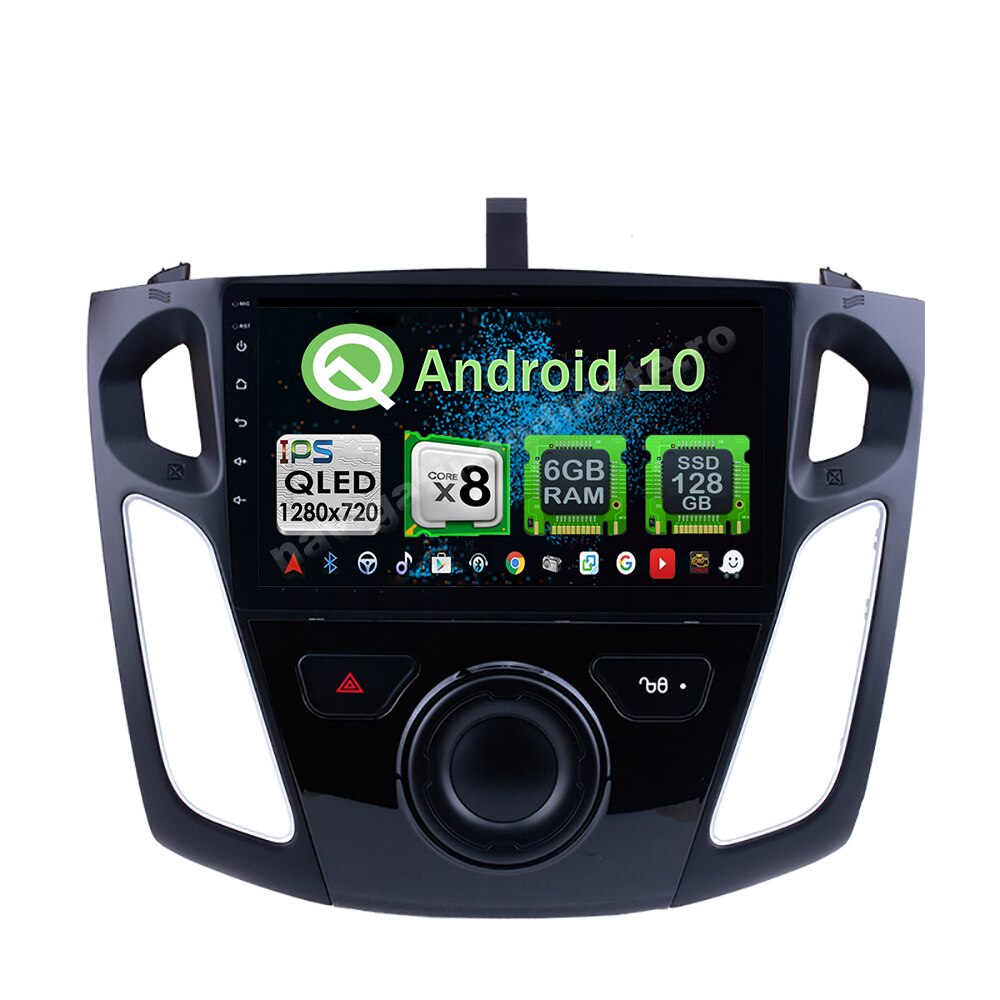 Navigatie Carplay Android 10 Ford Focus 3 2011-2018 Octa Core 6GB Ram 128GB SSD Ecran 9 inch NAVD-US9041