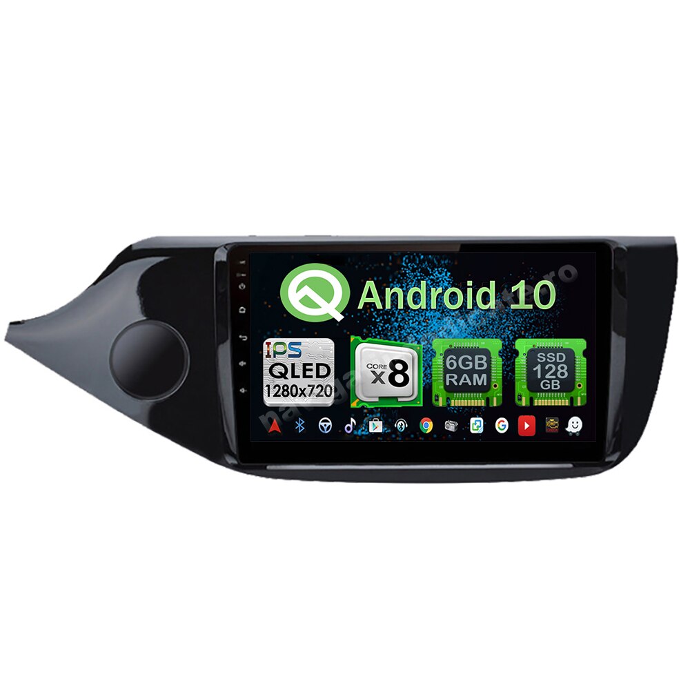 Navigatie Carplay Android 10 Kia CEED 2012-2018 Octa Core 6GB Ram 128GB SSD Ecran 9 inch NAVD-US9028