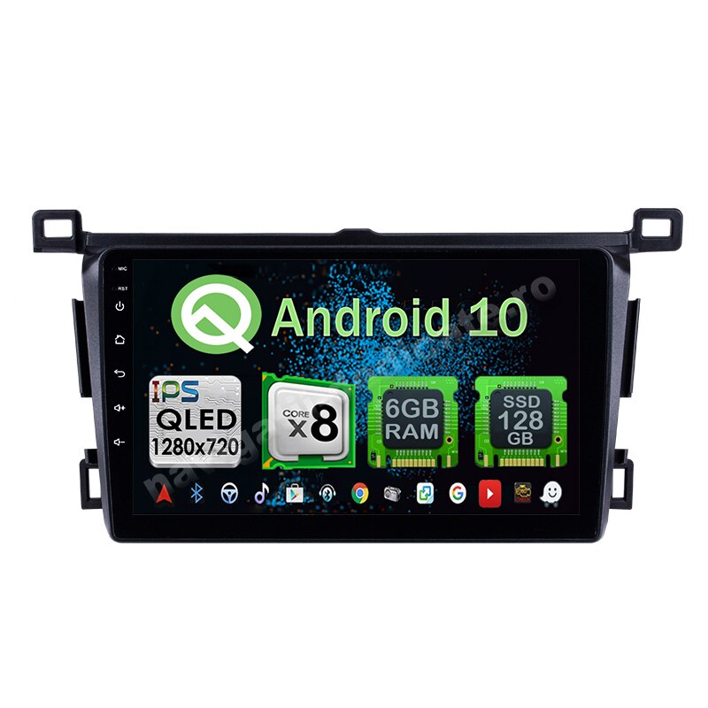 Navigatie Carplay Android 10 Toyota RAV 4 2012-2018 Octa Core 6GB Ram 128GB SSD Ecran 9 inch NAVD-US9004