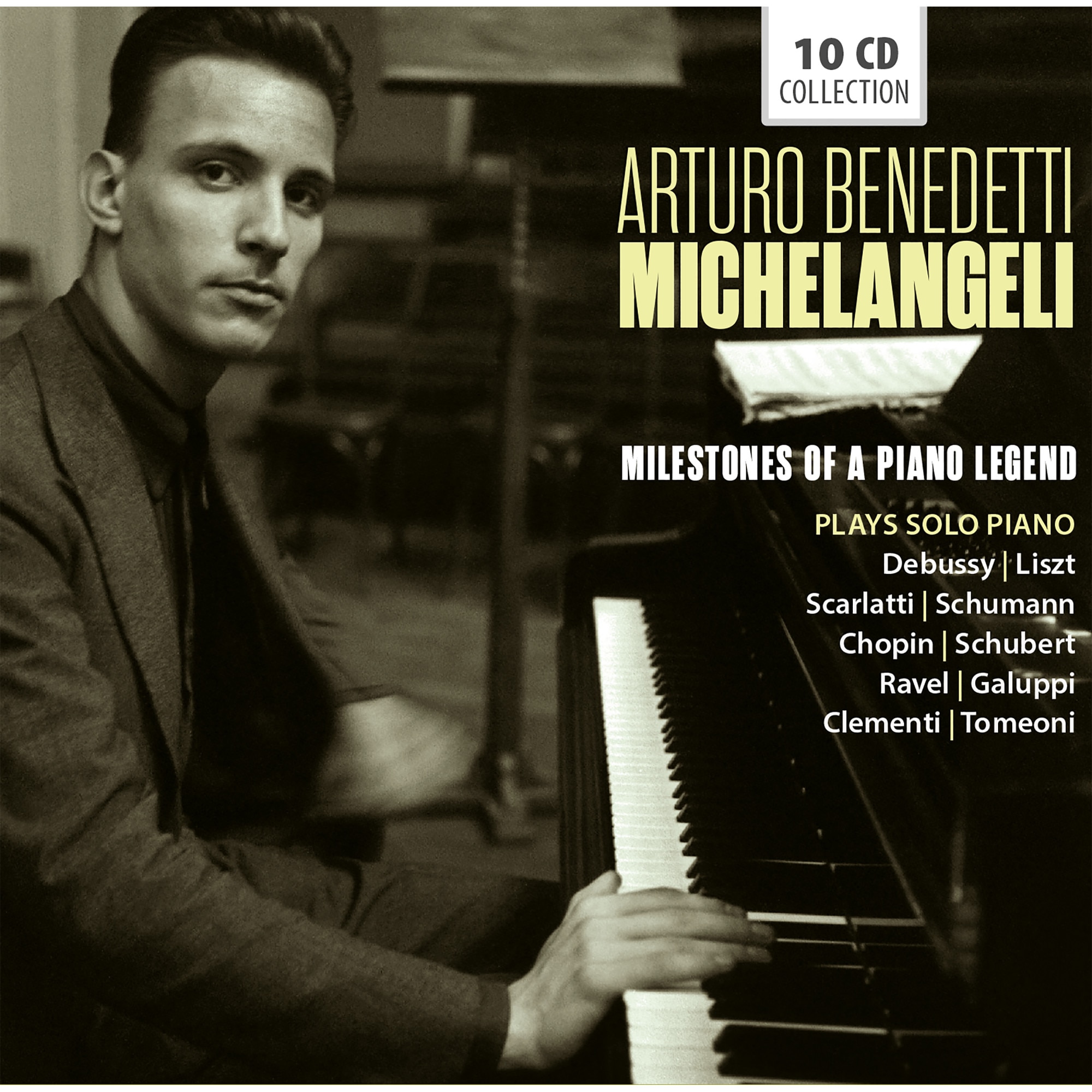 Arturo　Milestones　Legend　Benedetti　a　Piano　Michelangeli　of　(10CD)