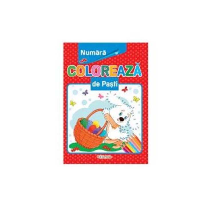 Numara si coloreaza de Pasti