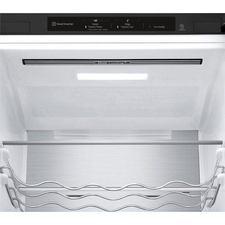 Combina frigorifica LG GBB72MCVGN, 384 l, No Frost, LinearCooling, NatureFresh, DoorCooling+, FreshConverter, Raft sticle, Clasa D, H 203 cm, Antracit
