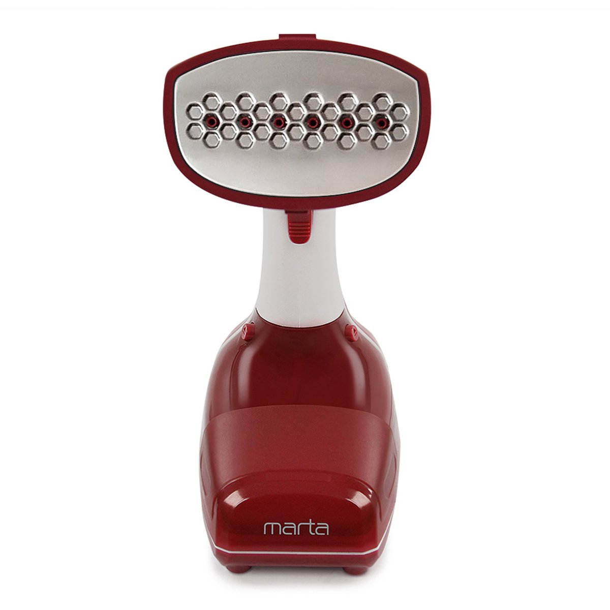 Aparat de calcat vertical cu abur Marta MT-1176 Rosu, 1000 W, rezervor apa 300 ml