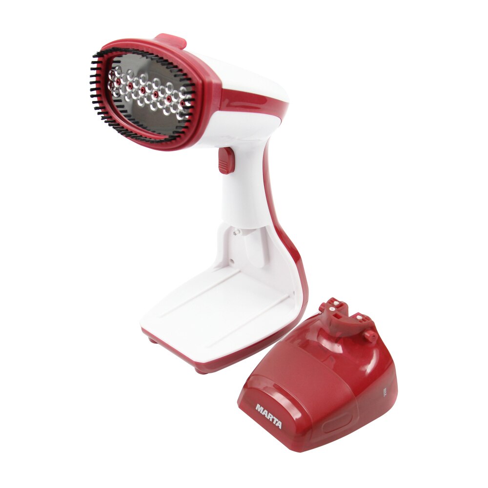 Aparat de calcat vertical cu abur Marta MT-1176 Rosu, 1000 W, rezervor apa 300 ml