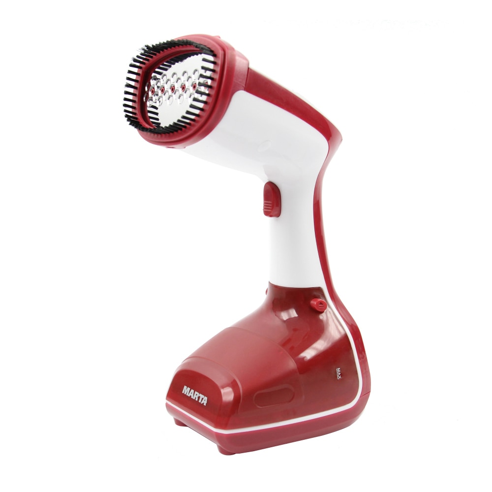 Aparat de calcat vertical cu abur Marta MT-1176 Rosu, 1000 W, rezervor apa 300 ml