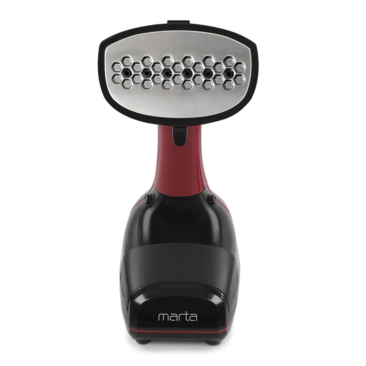 Fier de calcat vertical cu aburi, Marta, 1000 W, 300 ml, Rosu/Negru
