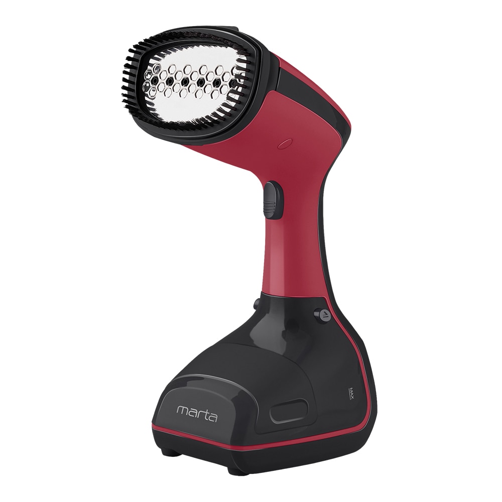 Fier de calcat vertical cu aburi, Marta, 1000 W, 300 ml, Rosu/Negru