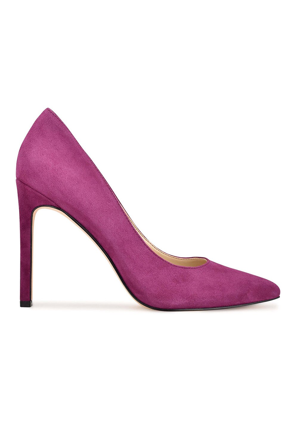 NINE WEST, Pantofi stiletto de piele intoarsa cu varf ascutit Tatiana, Violet
