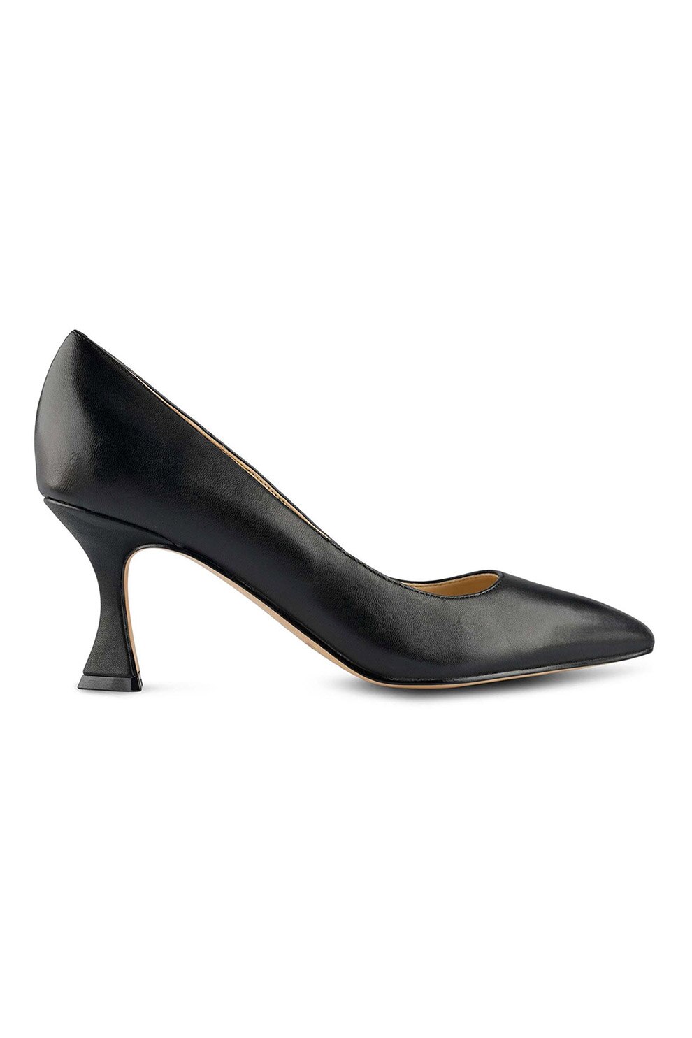 NINE WEST, Pantofi de piele cu toc kitten Workin, Negru