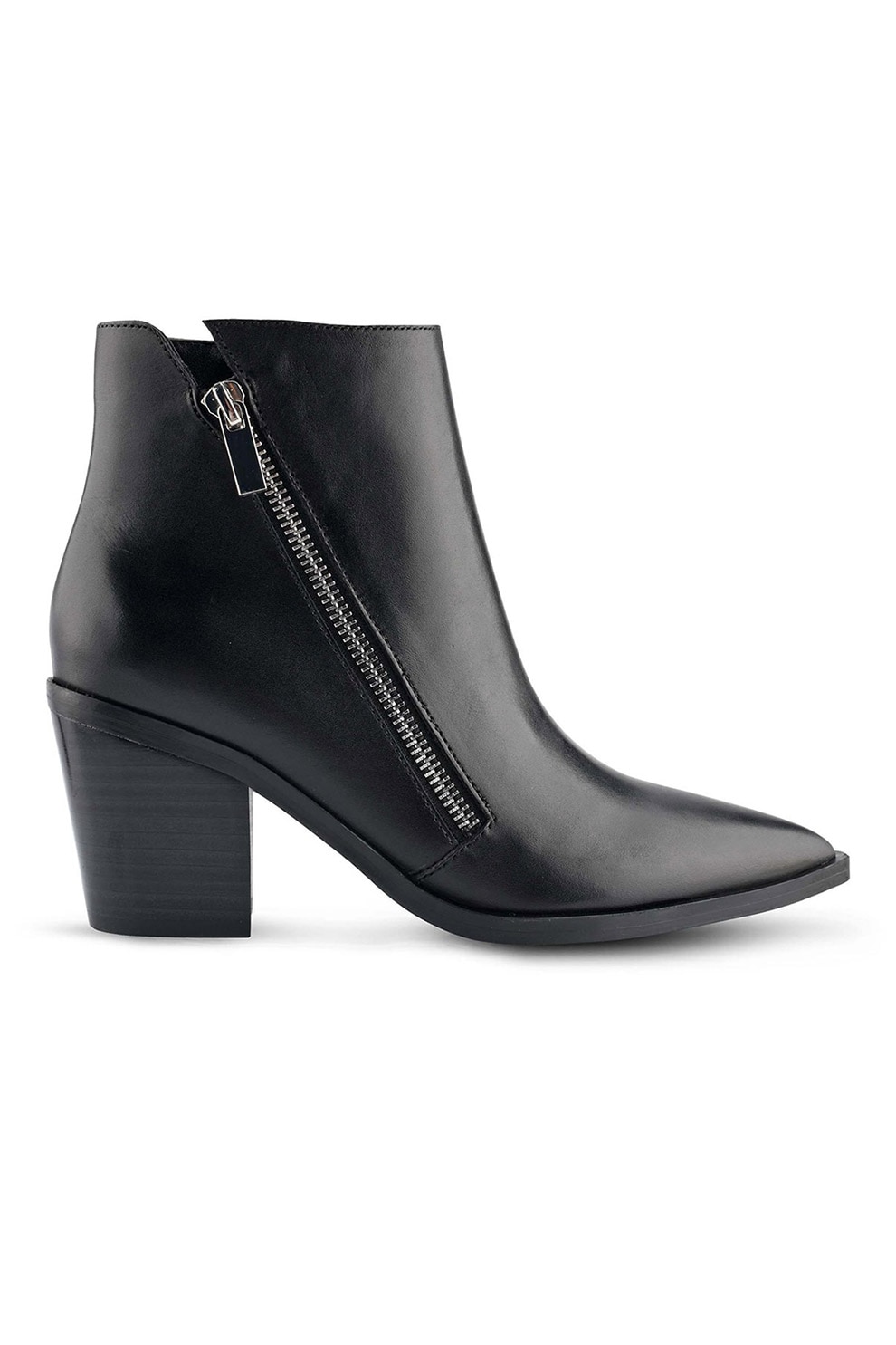 NINE WEST, Botine de piele Wearit, Negru