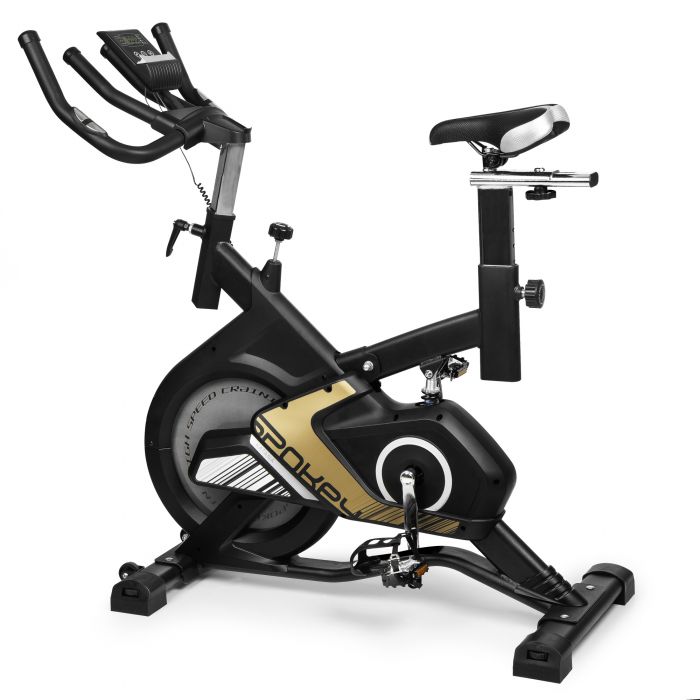 Bicicleta spinning stationara SPOKEY KATANA, greutate volanta 13 kg, rezistenta mecanica, greutate utilizator 100 kg