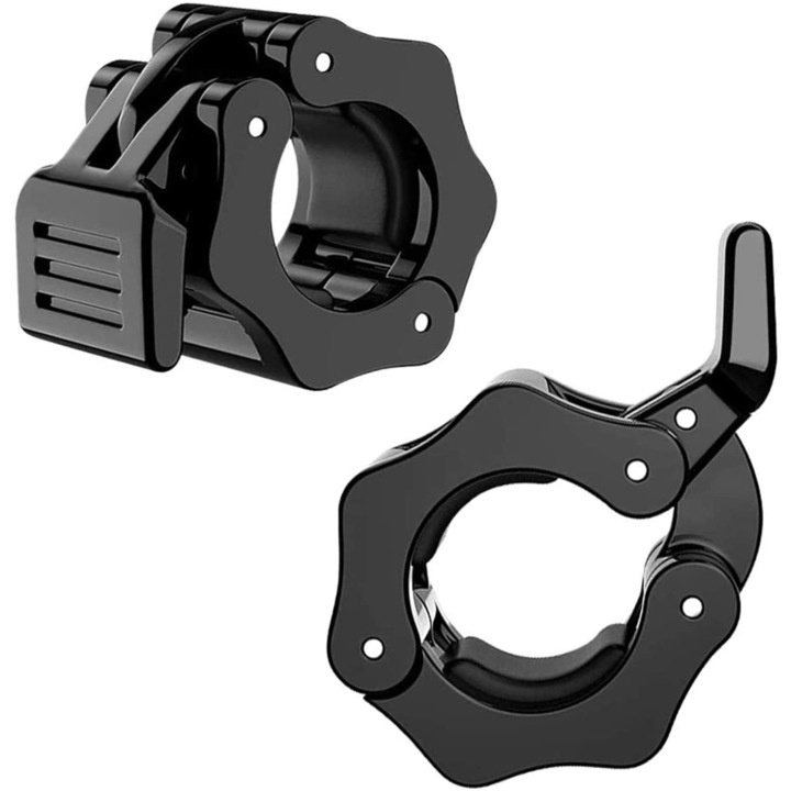 Set sigurante bara olimpica ZOCO BODY FIT GLPJ006, Diametru 50 mm, Negru