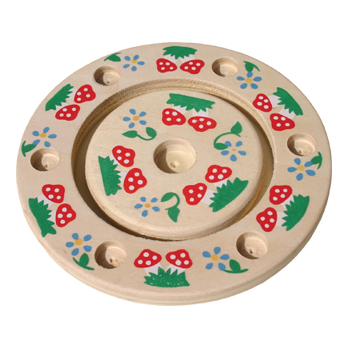 Inel pentru lumanari 7 locuri Crem